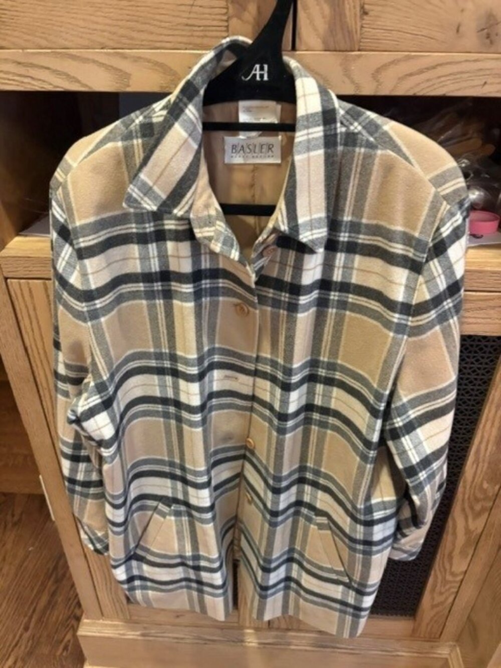 Basler vintage plaid Jacket- fully lined